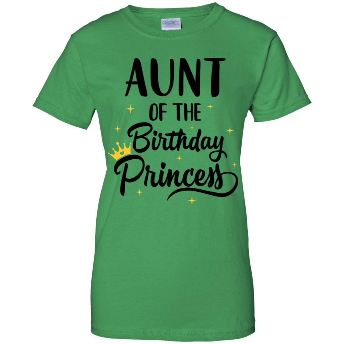 Aunt Of The Birthday Princess Matching Family Party-T-Shirt & Hoodie-Women's T-Shirt-Irish Green
