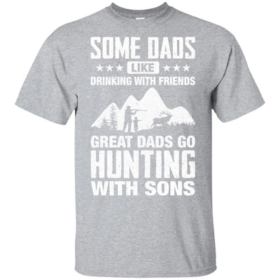 Great Dad Go Hunting With Sons Father Day Gift-T-Shirt & Hoodie-Classic T-Shirt-Sport Grey