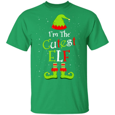 I'm The Cutest Elf Family Matching Funny Christmas Group Gift-T-Shirt & Sweatshirt-Classic T-Shirt-Irish Green