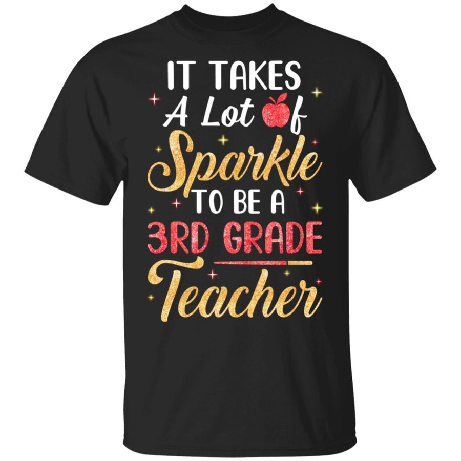 It Takes Lots Of Sparkle To Be A 3rd Grade Teacher-T-Shirt & Hoodie-Classic T-Shirt-Black