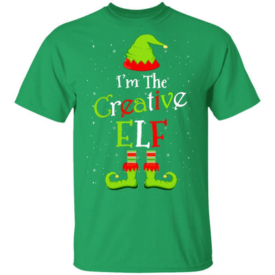 I'm The Creative Elf Family Matching Funny Christmas Group Gift-T-Shirt & Sweatshirt-Classic T-Shirt-Irish Green
