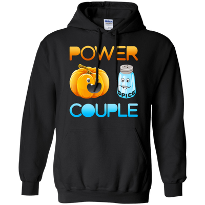 Pumpkin Spice Power Couple Halloween-T-Shirt & Hoodie-Pullover Hoodie-Black