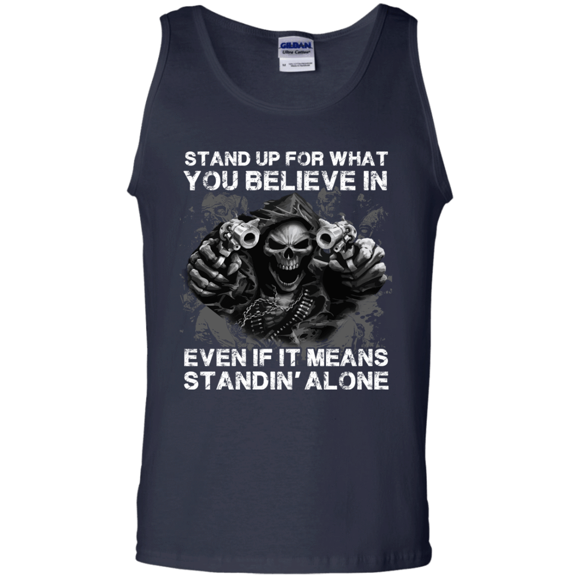 STAND UP FOR WHAT YOU BELIEVE-T-Shirt & Hoodie-Unisex Tank-Navy