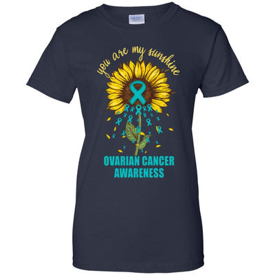 You Are My Sunshine Ovarian Cancer Awareness-T-Shirt & Hoodie-Women's T-Shirt-Navy