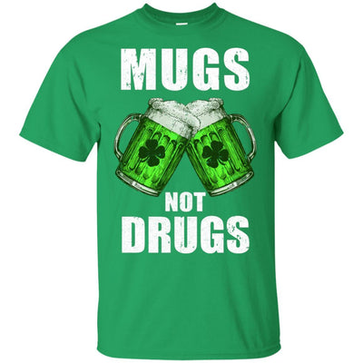 Vintage Mugs Not Drugs St Patrick Day Gift-T-Shirt & Hoodie-Classic T-Shirt-Irish Green