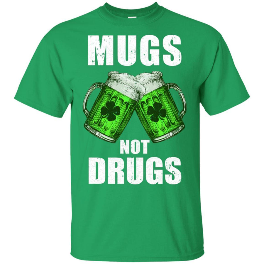 Vintage Mugs Not Drugs St Patrick Day Gift-T-Shirt & Hoodie-Classic T-Shirt-Irish Green