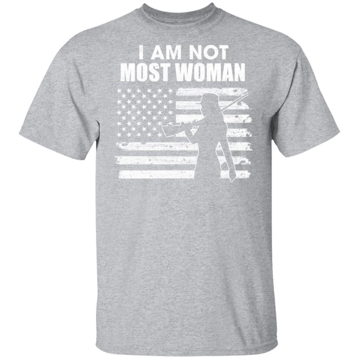 I Am Not Most Women Hunting Hunter Girls Women-T-Shirt & Hoodie-Classic T-Shirt-Sport Grey