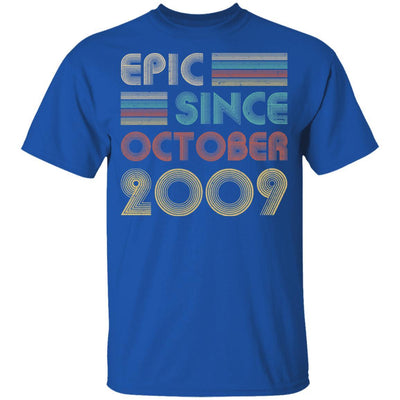 Epic Since October 2009 Vintage 12th Birthday Gifts Youth-Youth Shirt-Youth T-Shirt-Royal