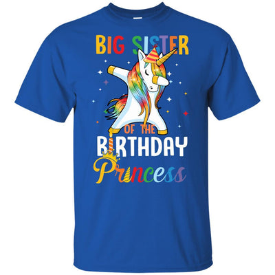 Proud Big Sister Of A Birthday Princess Unicorn Dab Youth-Youth Shirt-Youth T-Shirt-Royal