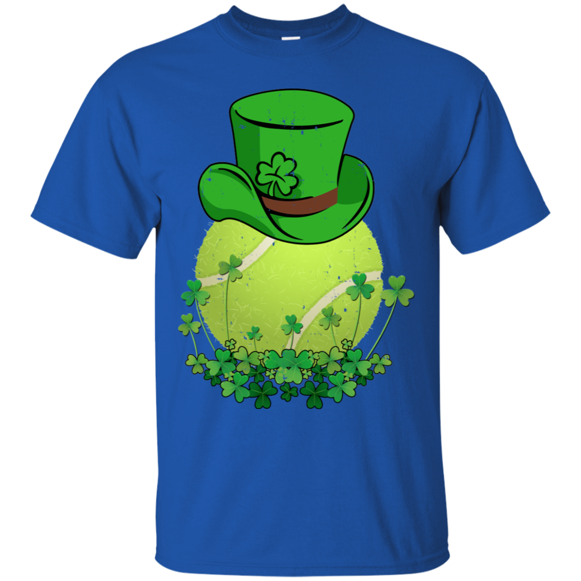 Shamrock Tennis Leprechaun St Patricks Day-T-Shirt & Hoodie-Classic T-Shirt-Royal