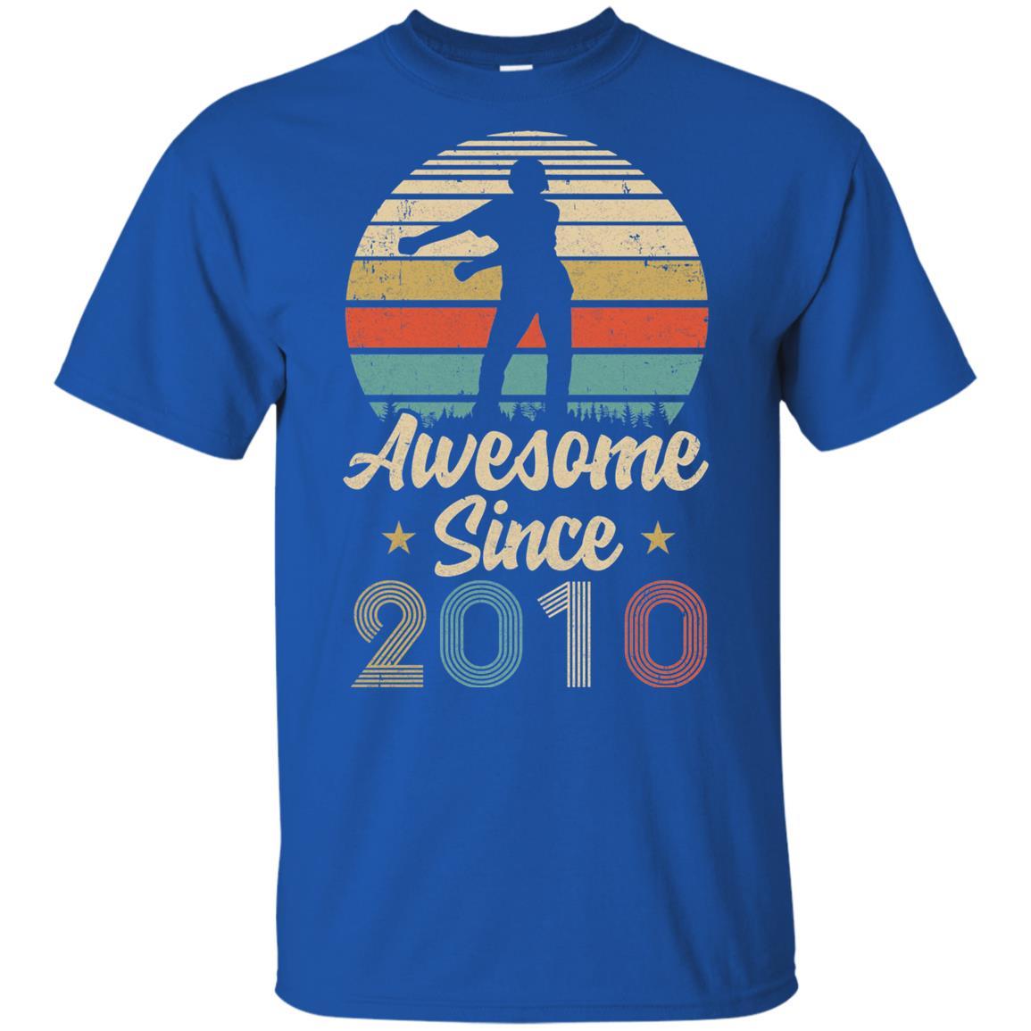 Vintage Flossing Awesome Since 2010 11th Birthday Gift Youth-Youth Shirt-Youth T-Shirt-Royal