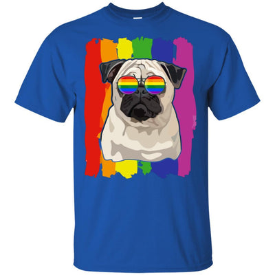 Funny Pug LGBT LGBT Pride Gifts-T-Shirt & Hoodie-Classic T-Shirt-Royal