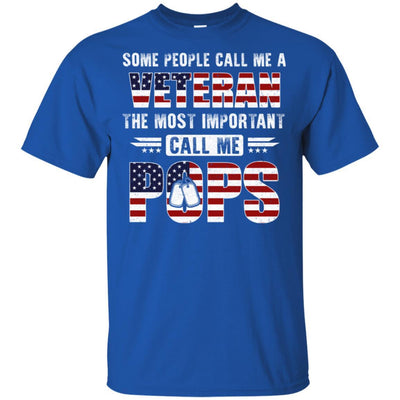 Some People Call Me A Veteran Pops Fathers Day Gifts-T-Shirt & Hoodie-Classic T-Shirt-Royal