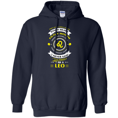 I never said I was perfect I am a LEO-T-Shirt & Hoodie-Pullover Hoodie-Navy