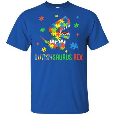 Autismsaurus Rex Autism Dinosaur T-Rex For Kids Youth-Youth Shirt-Youth T-Shirt-Royal