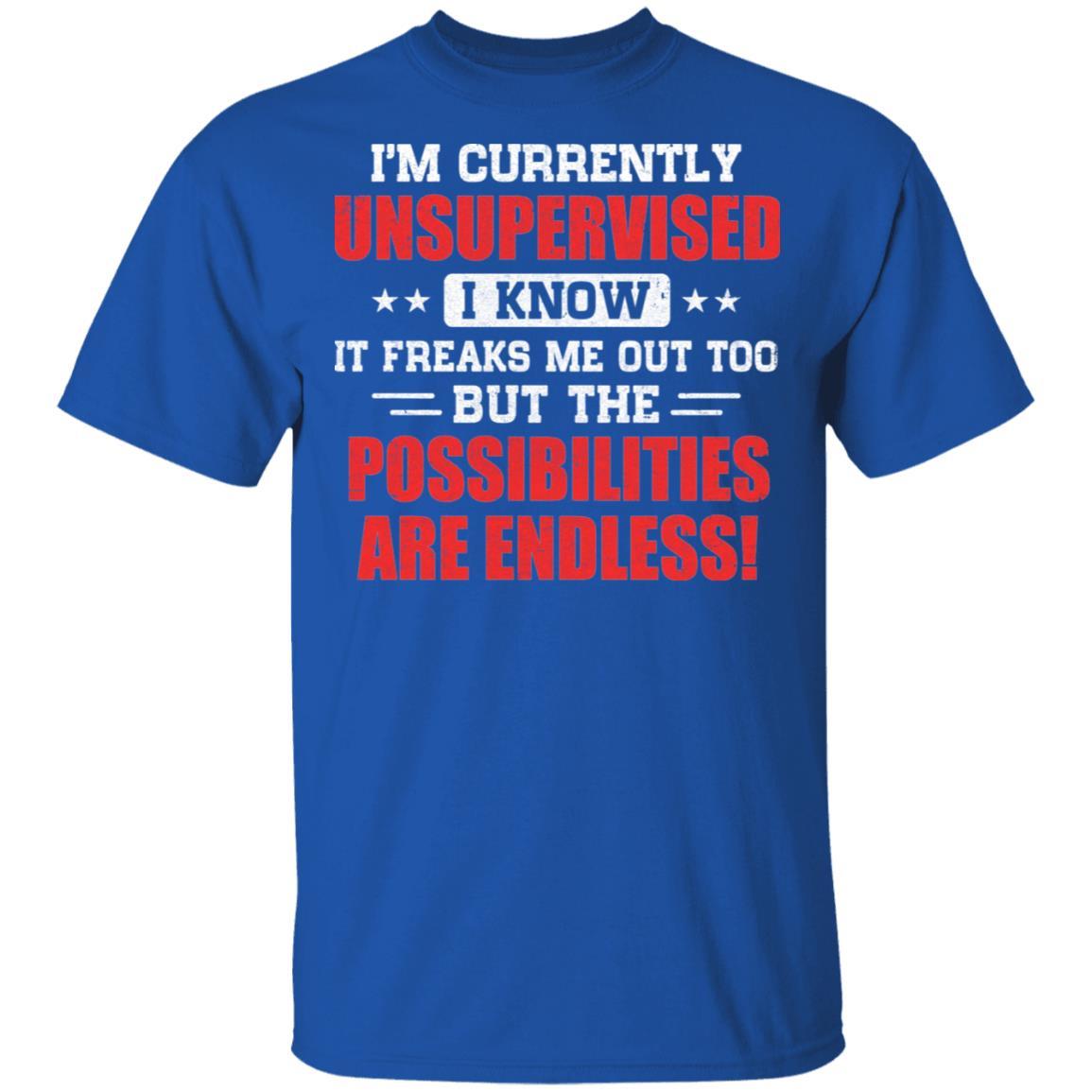 I Am Currently Unsupervised-T-Shirt & Hoodie-Classic T-Shirt-Royal