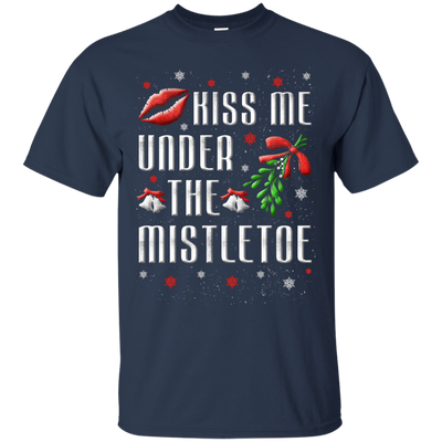 Kiss Me Under The Mistletoe-T-Shirt & Hoodie-Classic T-Shirt-Navy