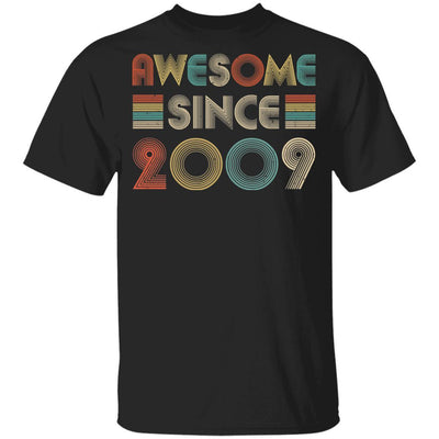 Awesome Since 2009 12th Birthday Gifts Youth-Youth Shirt-Youth T-Shirt-Black