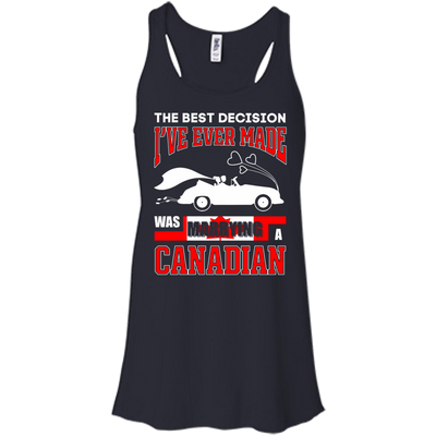 I've Ever Made Was Marrying A Canadian-T-Shirt & Hoodie-Women's Flowy Racerback Tank-Midnight
