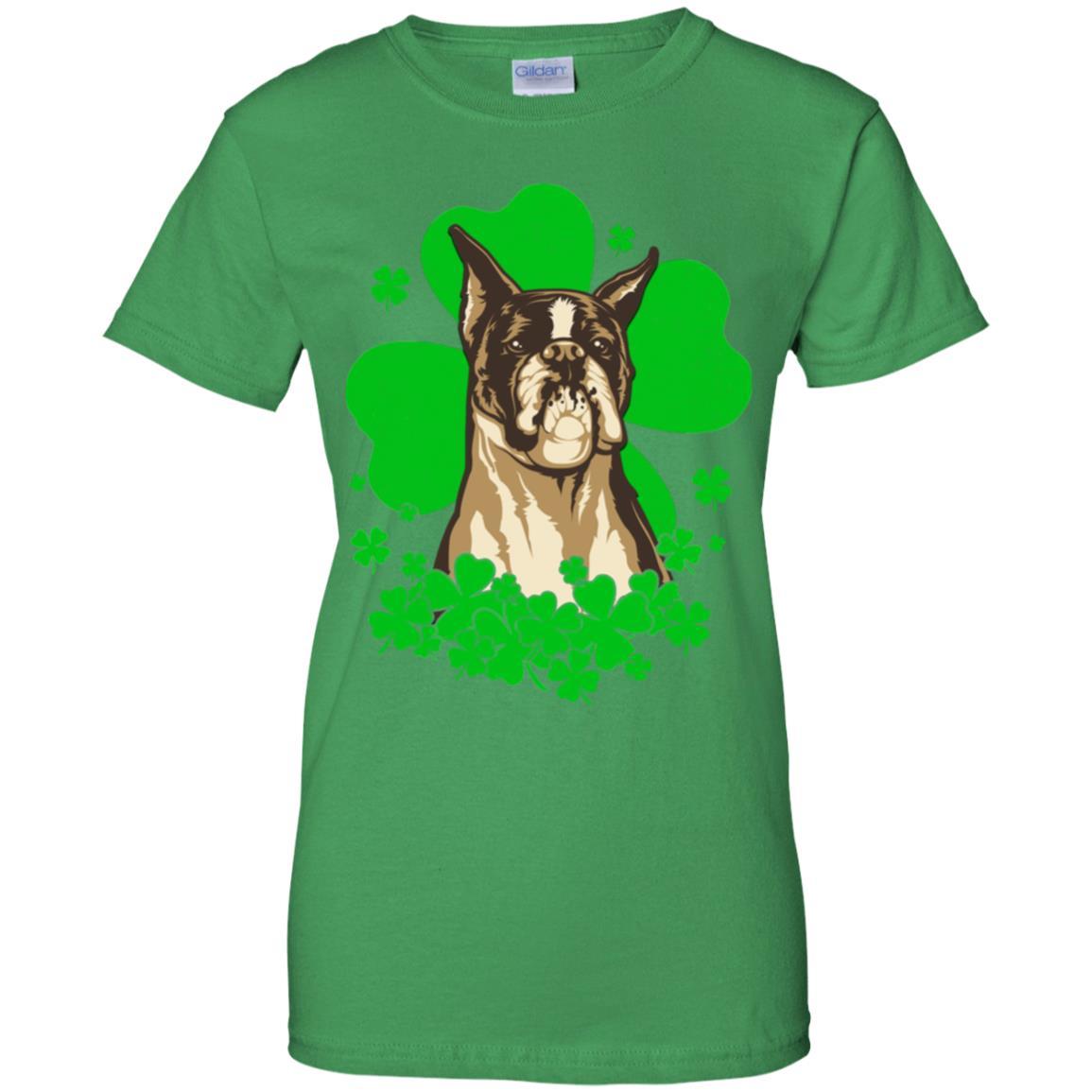 Boxer St. Patrick's Day Clovers-T-Shirt & Hoodie-Women's T-Shirt-Irish Green