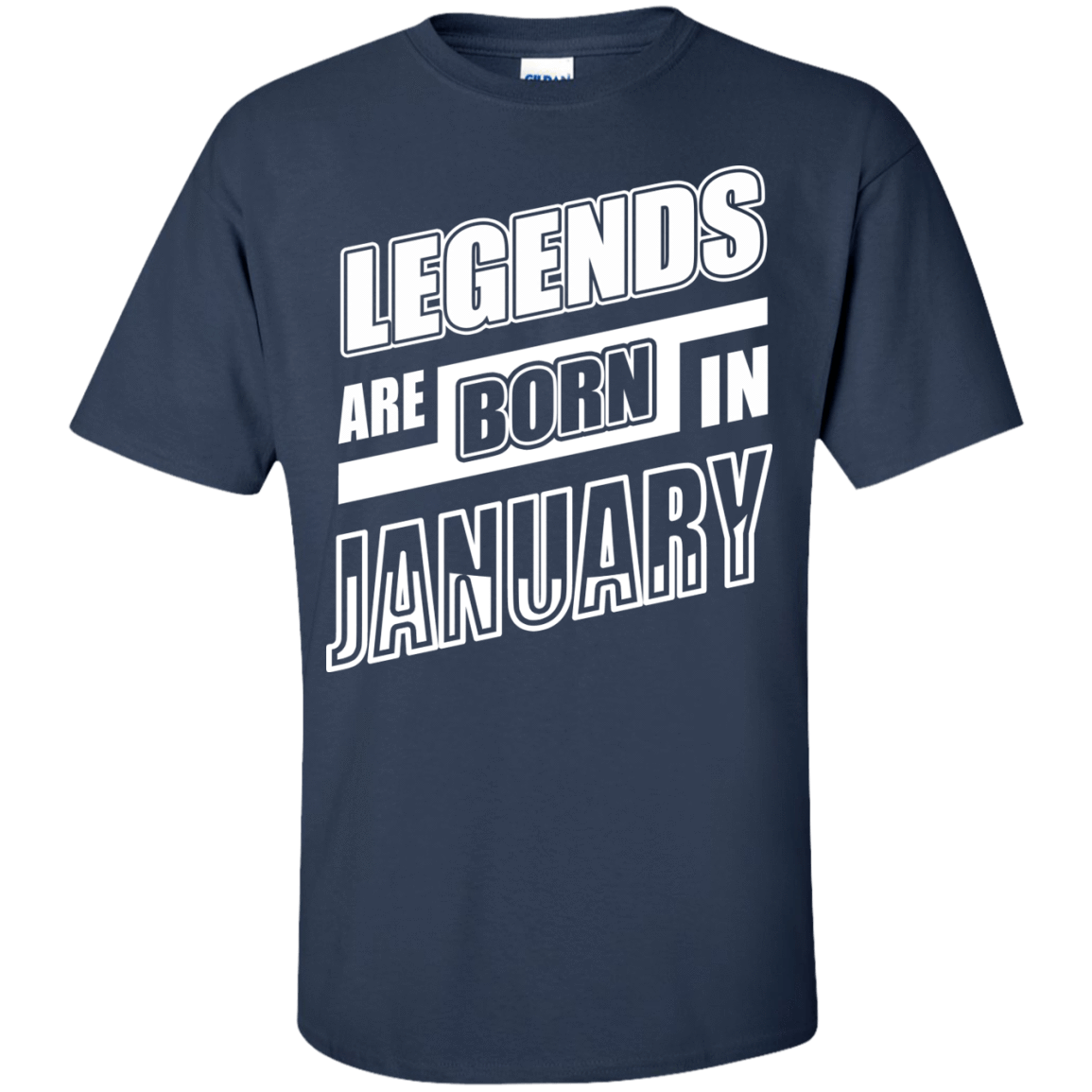 Legends are born in JANUARY-T-Shirt & Hoodie-Classic T-Shirt-Navy
