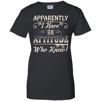 Apparently I Have An Attitude-T-Shirt & Hoodie-Women's T-Shirt-Black
