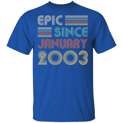 Epic Since January 2003 Vintage 18th Birthday Gifts-T-Shirt & Hoodie-Classic T-Shirt-Royal