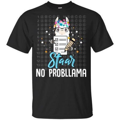 STAAR Test Day Llama For Students Teacher Youth-Youth Shirt-Youth T-Shirt-Black