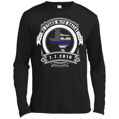 We stand with Dallas 7/7/2016-T-Shirt & Hoodie-Long Sleeve T-Shirt-Black