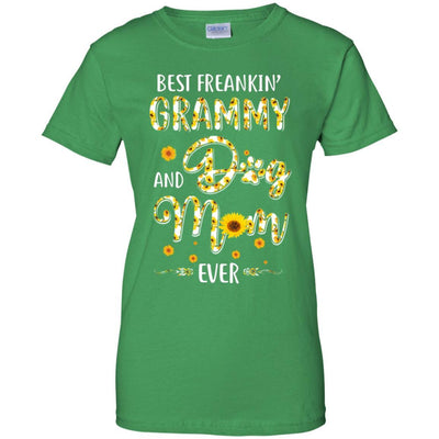 Best Freakin Grammy And Dog Mom Ever Mother Day Gift-T-Shirt & Hoodie-Women's T-Shirt-Irish Green
