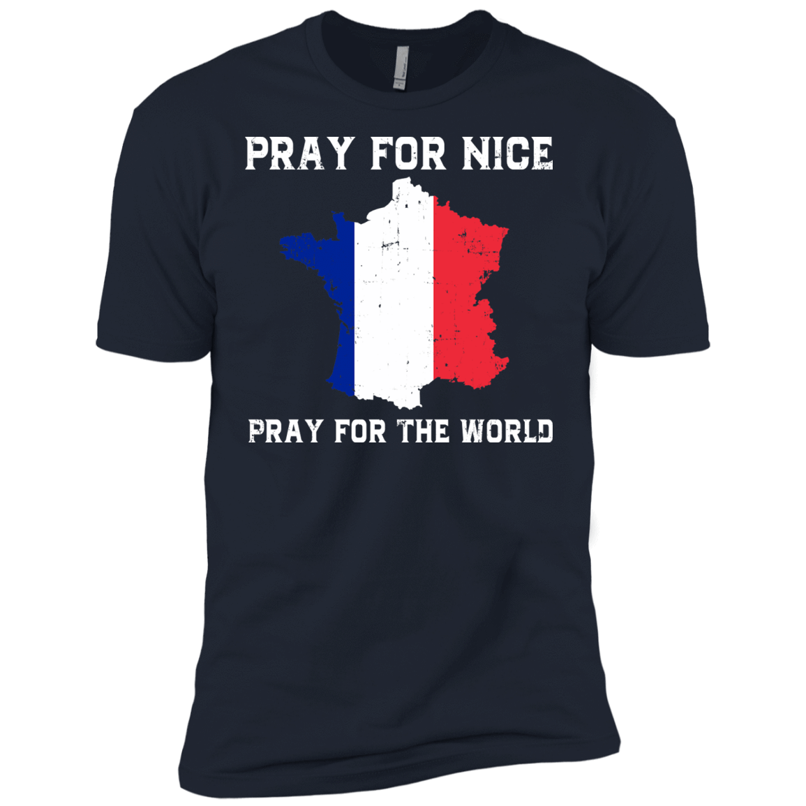 PRAY FOR NICE , PRAY FOR THE WORD-T-Shirt & Hoodie-Premium T-Shirt-Midnight Navy