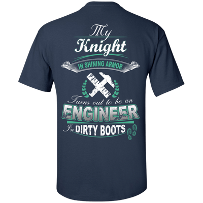 Turns out to be a Engineer In Dirty Boots-T-Shirt & Hoodie-Classic T-Shirt-Navy