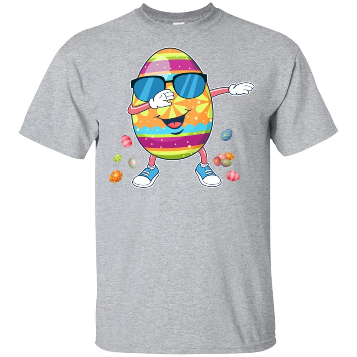 Easter Funny Birthday Dabbing Egg Gift Kids-T-Shirt & Hoodie-Classic T-Shirt-Sport Grey