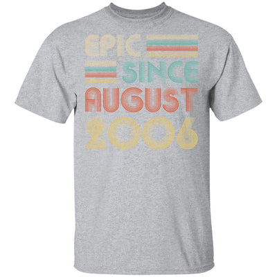Epic Since August 2006 Vintage 15th Birthday Gifts-T-Shirt & Hoodie-Classic T-Shirt-Sport Grey