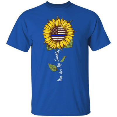 You Are My Sunshine Sunflower Female Police Officer-T-Shirt & Hoodie-Classic T-Shirt-Royal