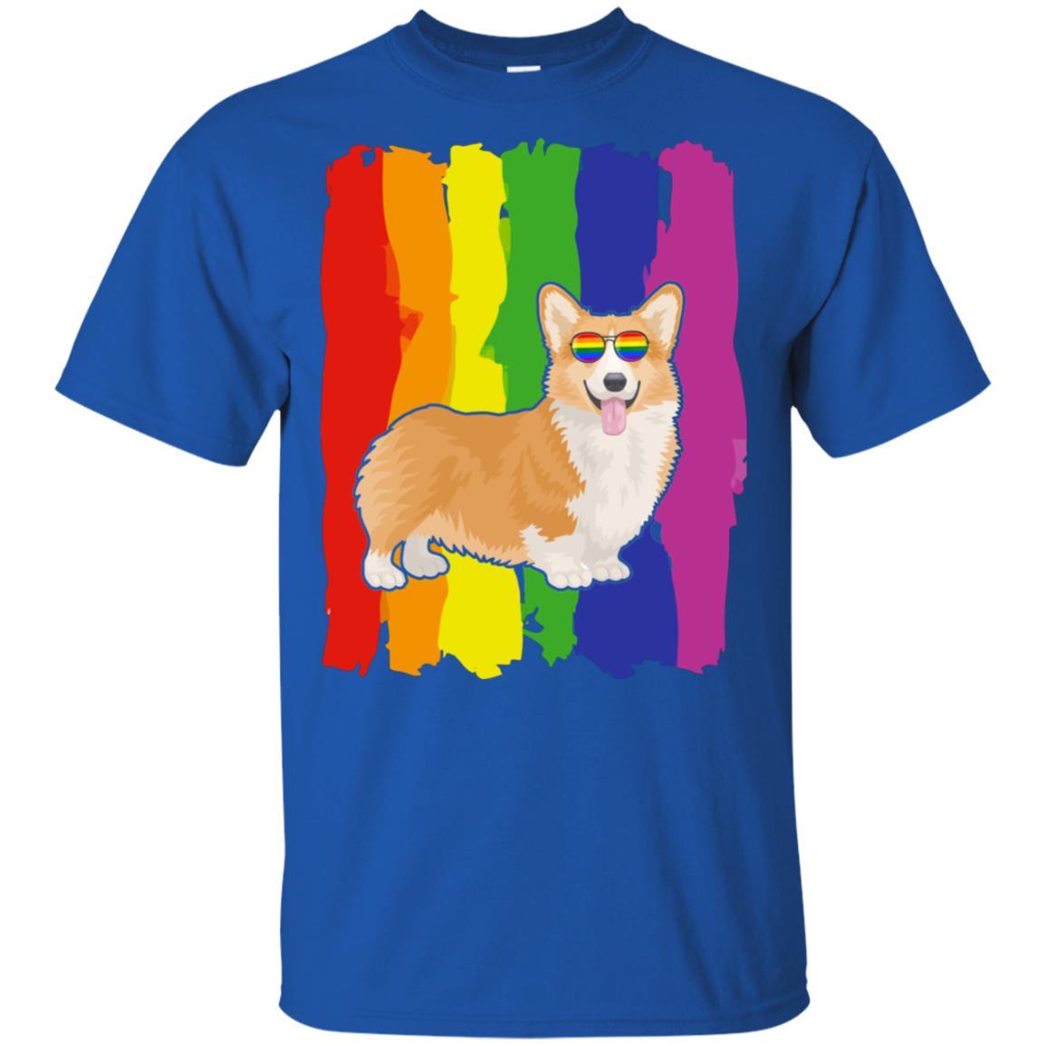 Funny Corgi LGBT LGBT Pride Gifts-T-Shirt & Hoodie-Classic T-Shirt-Royal