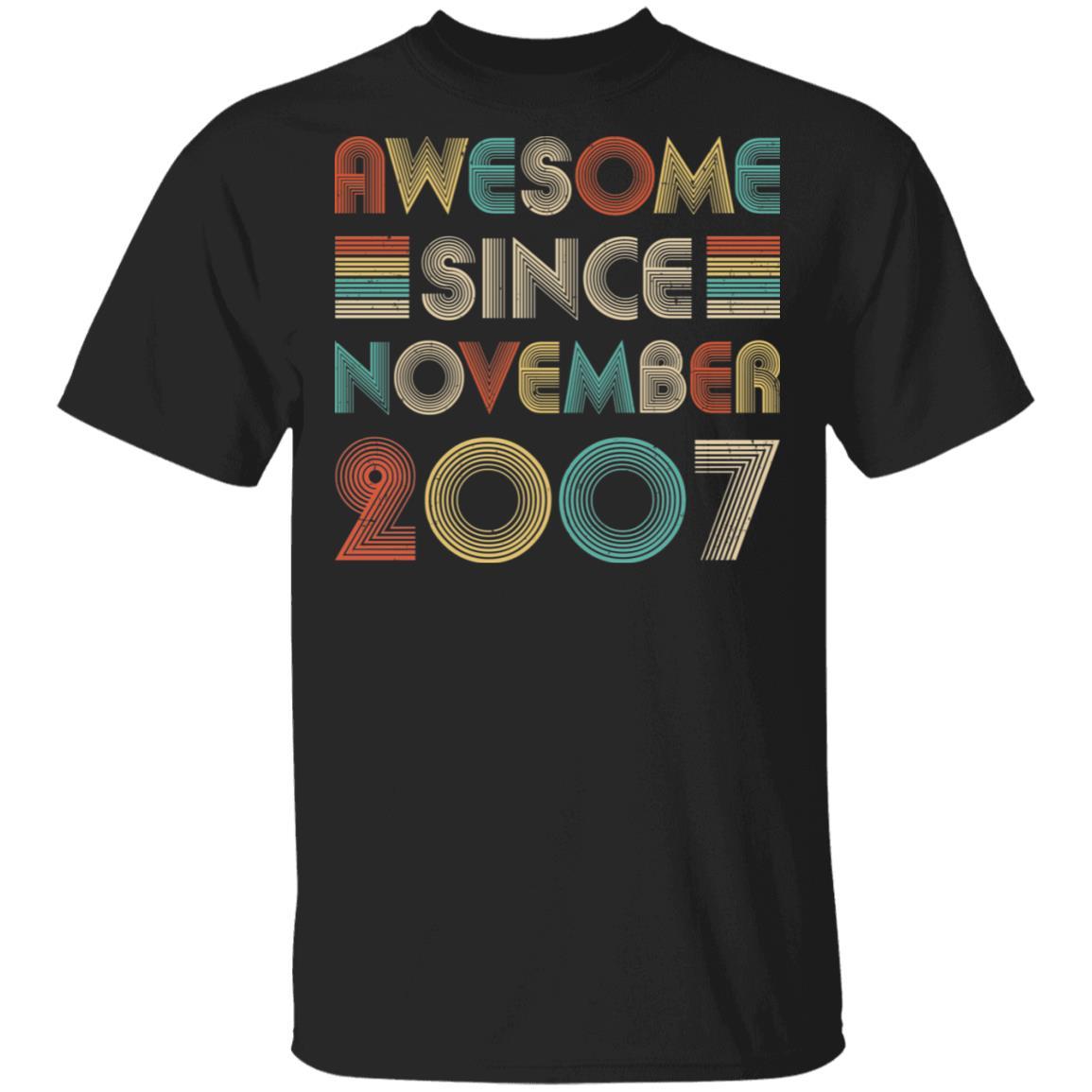 Awesome Since November 2007 Vintage 15th Birthday Gifts