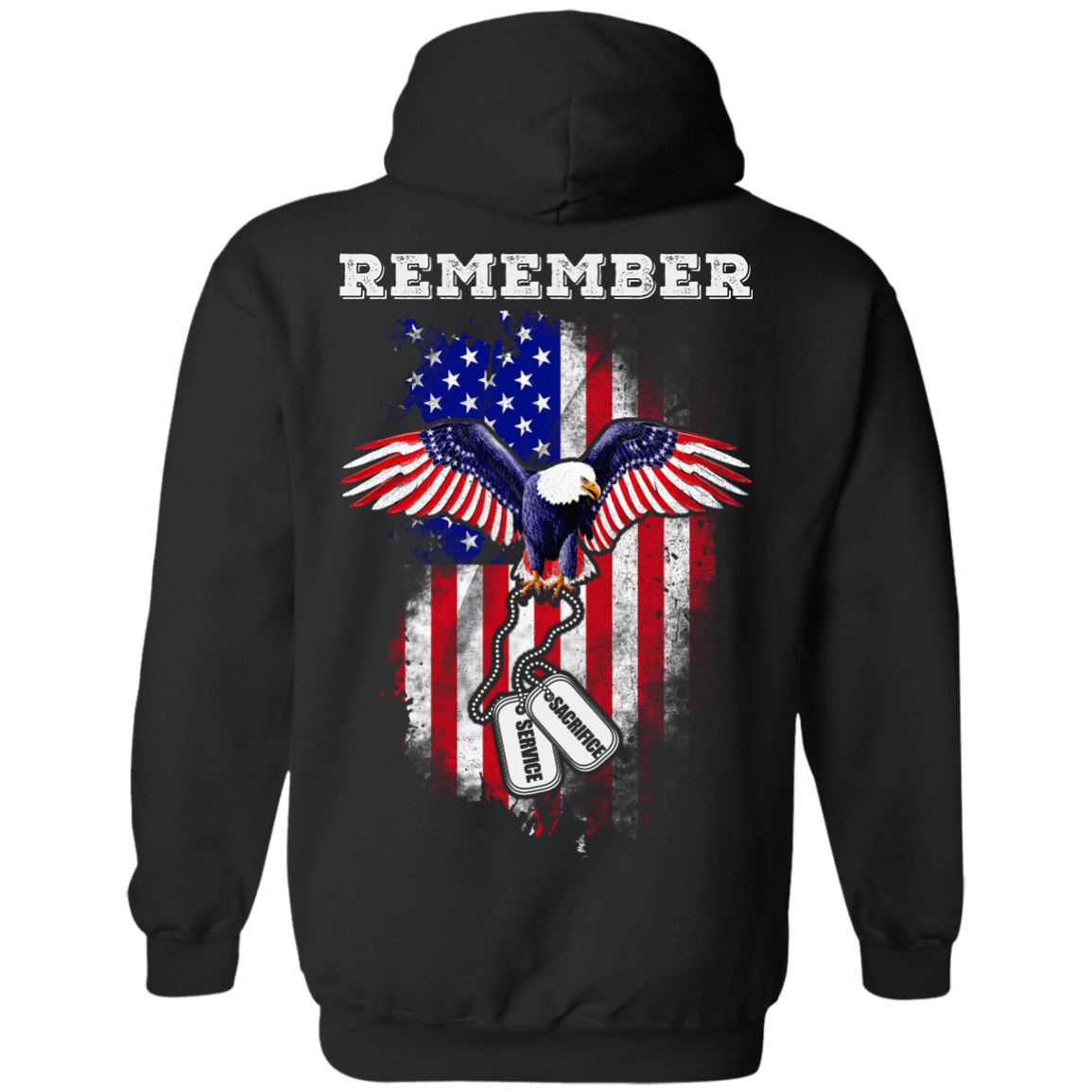 Remember Sacrifice Service-T-Shirt & Hoodie-Pullover Hoodie-Black