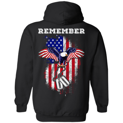 Remember Sacrifice Service-T-Shirt & Hoodie-Pullover Hoodie-Black
