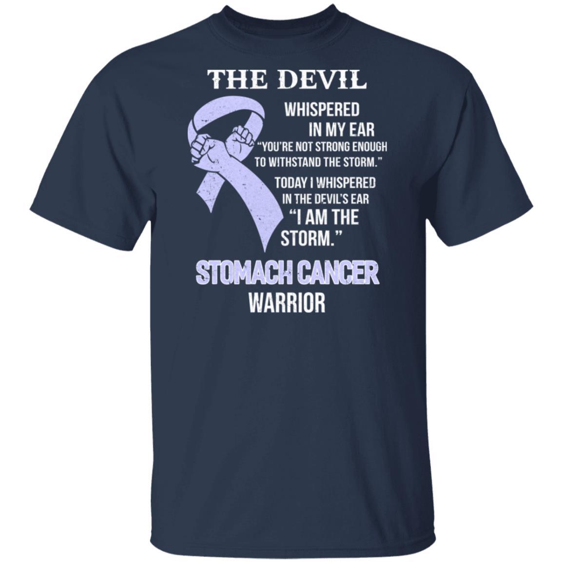 I Am The Storm Support Stomach Cancer Awareness-T-Shirt & Hoodie-Classic T-Shirt-Navy