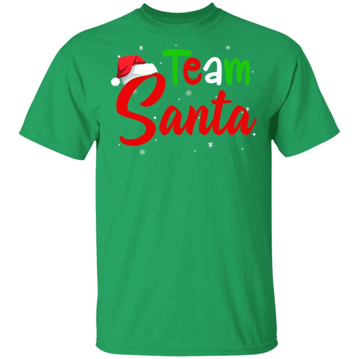 Team Santa Christmas Matching Family Christmas Pajama-T-Shirt & Sweatshirt-Classic T-Shirt-Irish Green