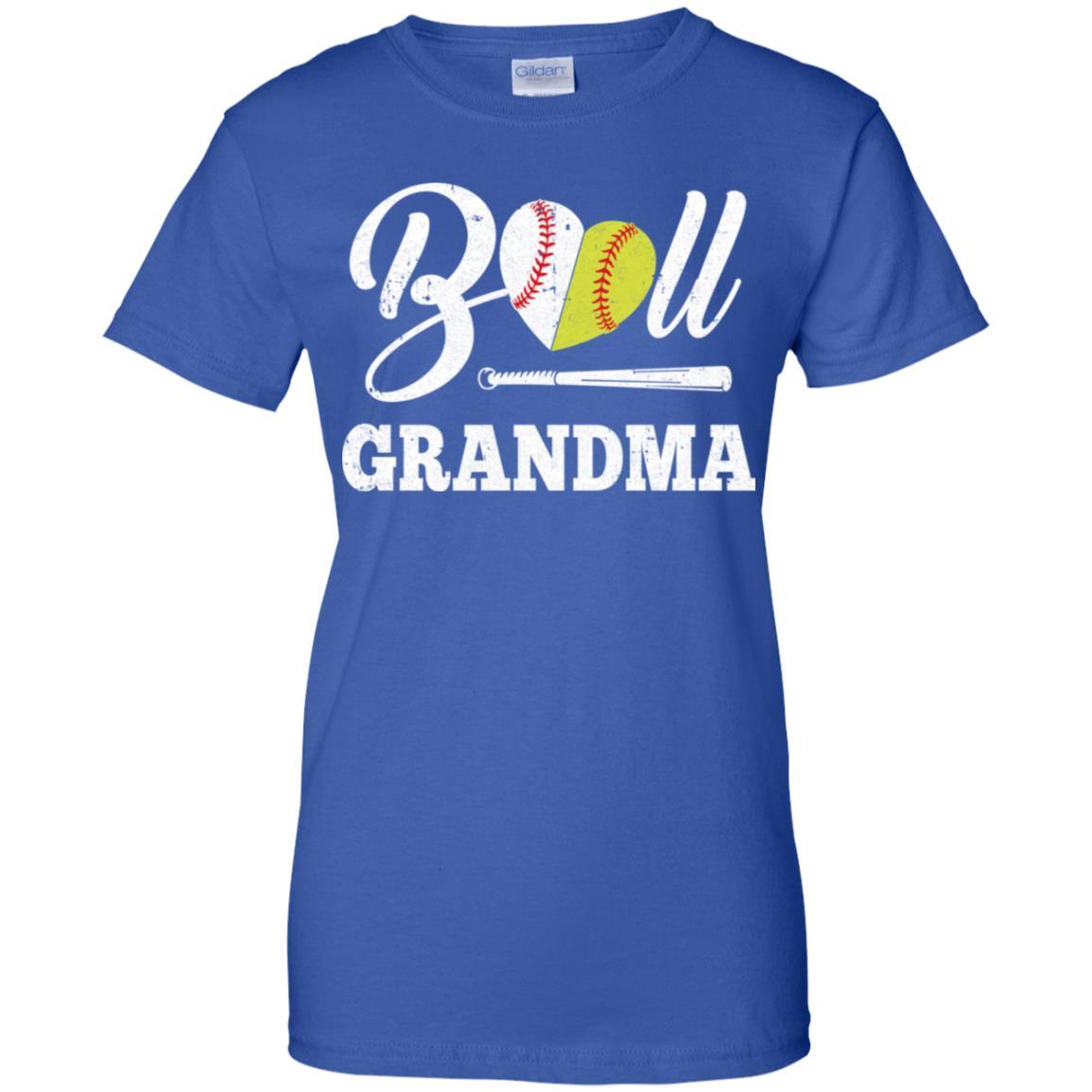Funny Ball Grandma Softball Baseball Mothers Day Gifts-T-Shirt & Tank Top-Women's T-Shirt-Royal