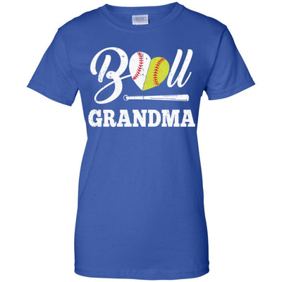 Funny Ball Grandma Softball Baseball Mothers Day Gifts-T-Shirt & Tank Top-Women's T-Shirt-Royal