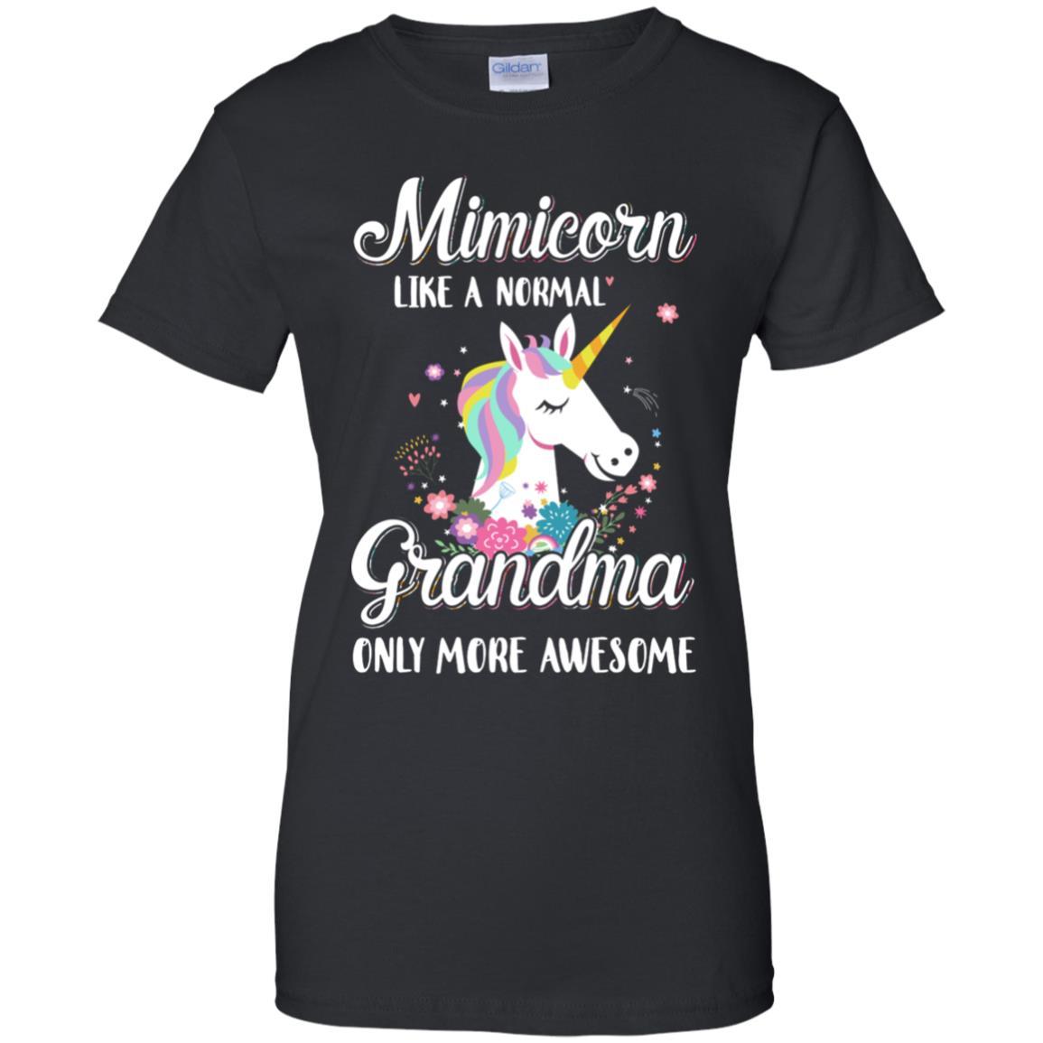 Mimicorn Like A Normal Mimi Only More Awesome-T-Shirt & Hoodie-Women's T-Shirt-Black