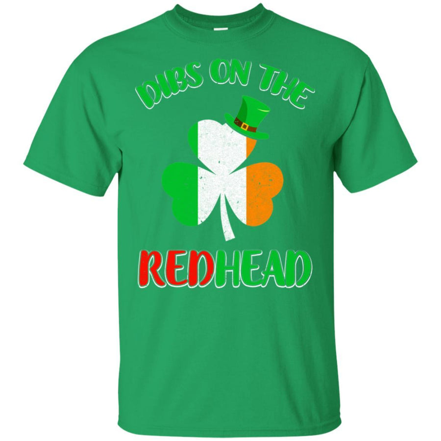 Dibs On The Redhead Funny St Patricks Day Drinking-T-Shirt & Hoodie-Classic T-Shirt-Irish Green