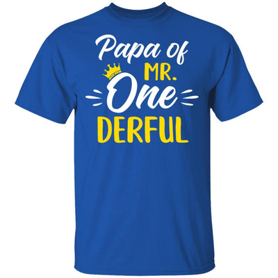 Papa Of Mr Onederful 1st Birthday Party Costumes Gifts-T-Shirt & Hoodie-Classic T-Shirt-Royal