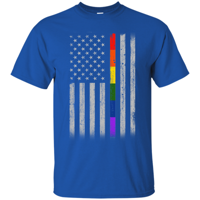 Rainbow Lesbian Gay Pride LGBT America Flag-T-Shirt & Hoodie-Classic T-Shirt-Royal