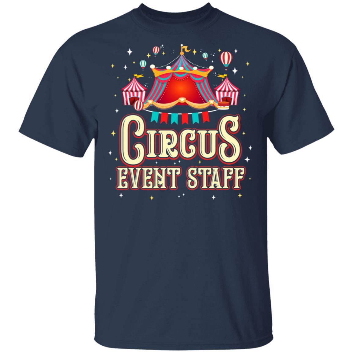 Circus Event Staff Circus Party Carnival Distressed-T-Shirt & Hoodie-Classic T-Shirt-Navy