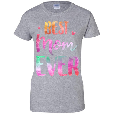 Best Mom Ever Cute Funny Mothers Day Gift-T-Shirt & Tank Top-Women's T-Shirt-Sport Grey