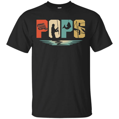 Vintage Fishing Pops Father's Day Gift-T-Shirt & Hoodie-Classic T-Shirt-Black